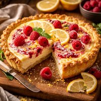 Raspberry Lemon Pie
