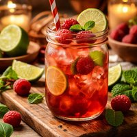 Raspberry Lime Iced Tea