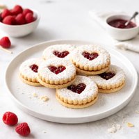 Raspberry Linzer Cookies