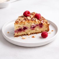 Raspberry Marzipan Coffee Cake