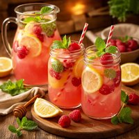 Raspberry Mint Lemonade