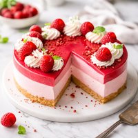 Raspberry Mousse Cake
