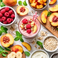 Raspberry Peach Smoothie