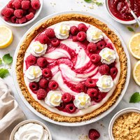 Raspberry Ribbon Pie