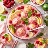 Raspberry Sherbet Punch