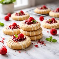 Raspberry Shortbread Cookies