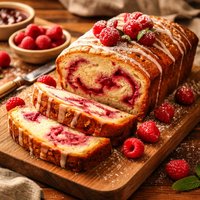 Raspberry Swirl Cake