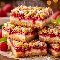 Raspberry Treasure Dream Bars