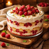 Raspberry Trifle Cake