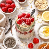 Raspberry Vanilla Refrigerator Oatmeal