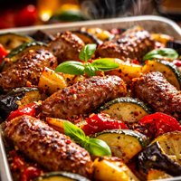 Ratatouille Sausage Bake