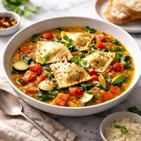 Ravioli and Vegetable Soup