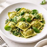 Ravioli W Spinach Pesto