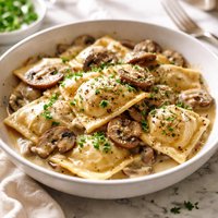 Ravioli with Mushroom Wine Sauce Crock Pot