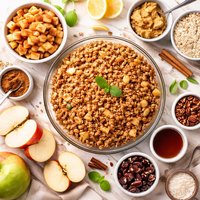 Raw Apple Crumble No Bake