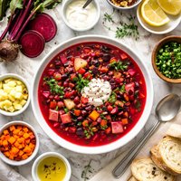 Raw Beet Top Soup