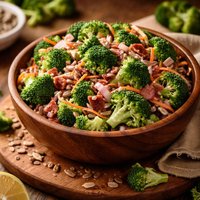 Raw Broccoli Salad Reduced Calorie Low Fat