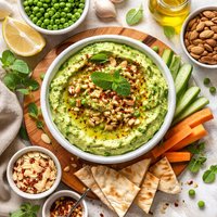 Raw Green Pea and Almond Dip Courtesy of Kurma Dasa
