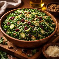 Raw Kale and Brussels Sprout Salad