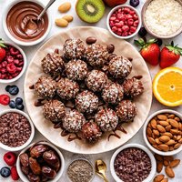 Raw Vegan Chocolate Fruit Balls