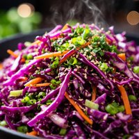 Raw Vegan Red Cabbage Salad