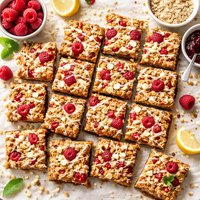 Razzle Raspberry Oatmeal Cookie Bars