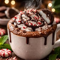 Real Peppermint Patty Hot Chocolate