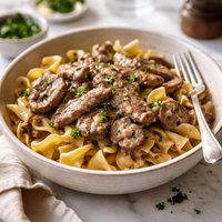 Real Simple Beef Stroganoff