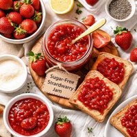 Really Easy and Good Sugar Free Strawberry Jam Spread