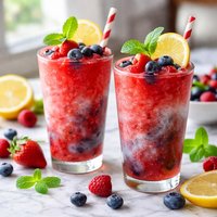 Red Blue Berry Lemonade Slush