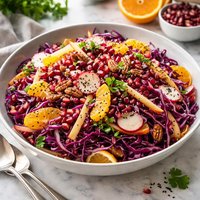 Red Cabbage and Fruit Slaw