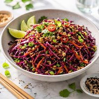 Red Cabbage Touched with Asian Flavors