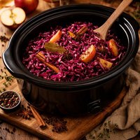 Red Cabbage with Apples and Spices Crock Pot