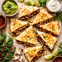 Red Chard and Mushroom Quesadillas