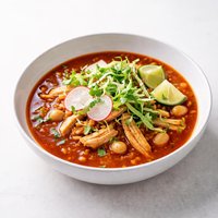 Red Chile Chicken Posole