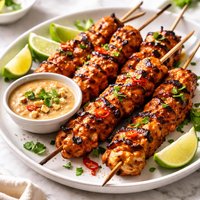 Red Curry Chicken Skewers