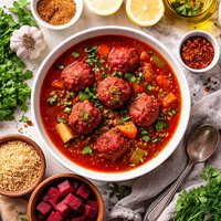Red Kubbeh Soup