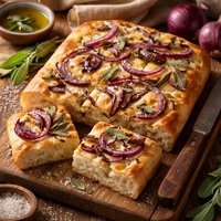 Red Onion Sage Focaccia Bread Machine