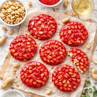 Red Peanut Pattie Candy