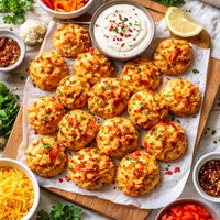 Red Pepper Cheesy Puffs