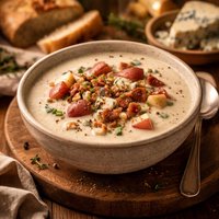 Red Potato Soup with Roquefort