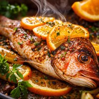 Red Snapper Baked with Orange