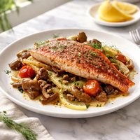 Red Snapper with Fennel Mushrooms
