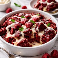 Red Velvet Bread Pudding