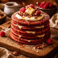 Red Velvet Pancakes