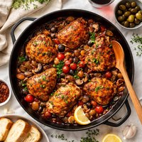 Red Wine Chicken Skillet