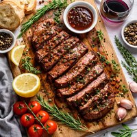 Red Wine Herb Marinated Beef Steak