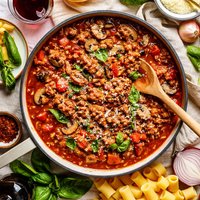 Red Wine Italian Sausage Pasta Sauce