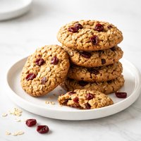 Reduced Fat Cranberry Oatmeal Cookies