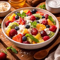 Refreshing Fruit Salad with Yogurt